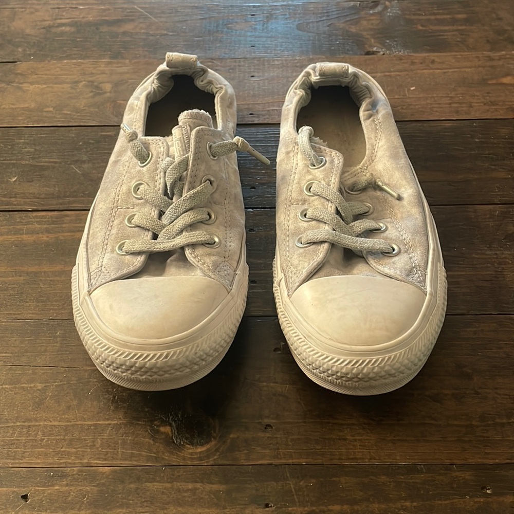 Women’s Converse Grey Slip On Shoes Size 9.5